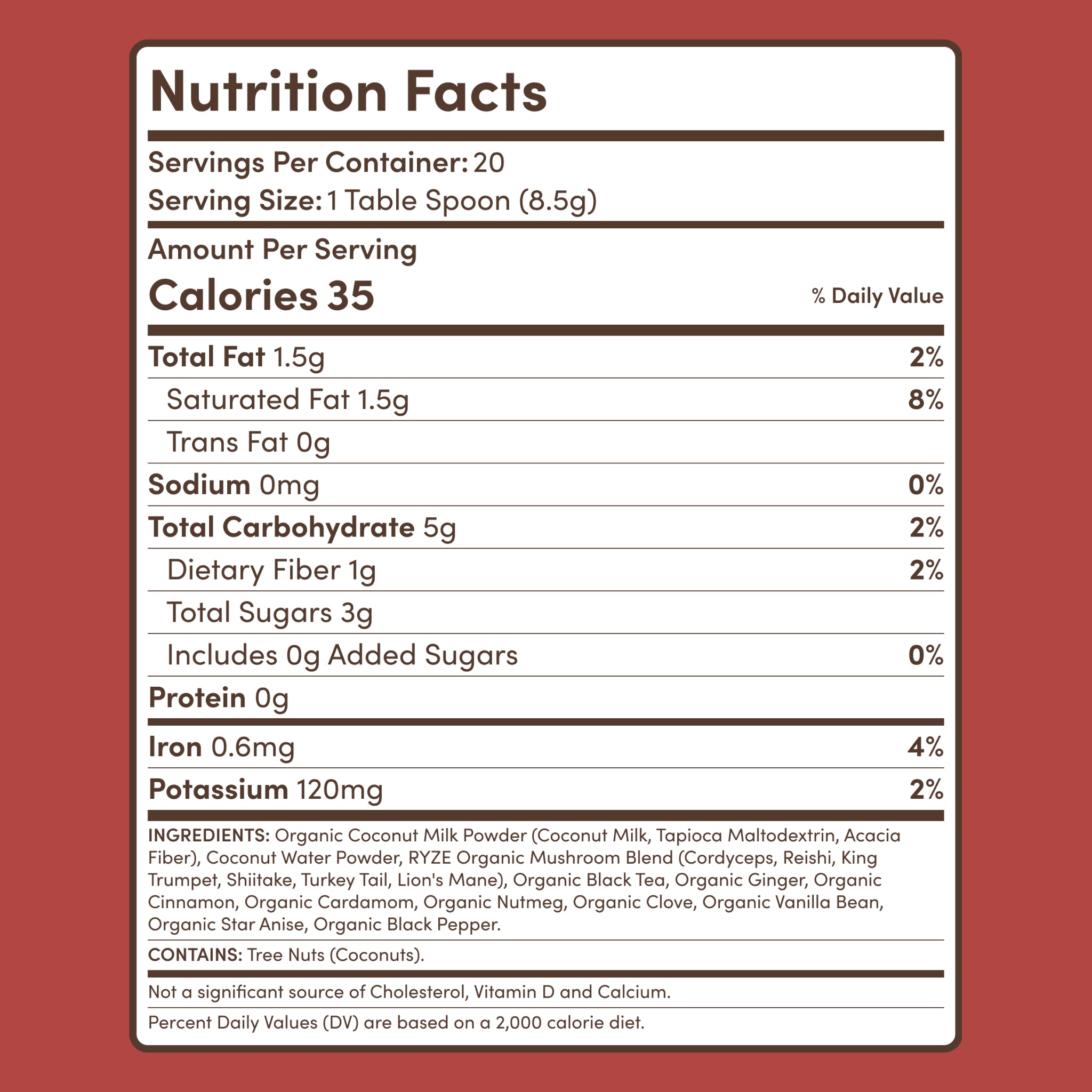 Mushroom Chai (20 Servings) - Sip with Purpose