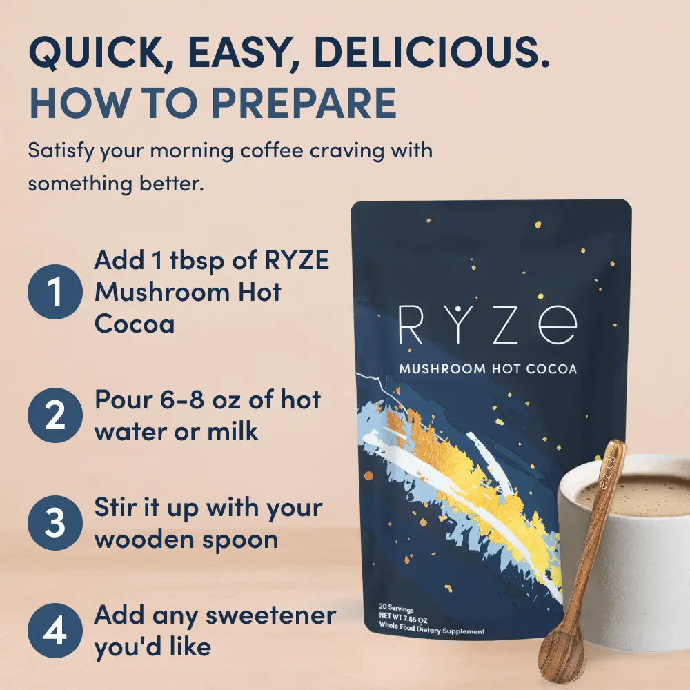 RYZE Ritual Set (Cocoa + Coffee) - Sip and Go