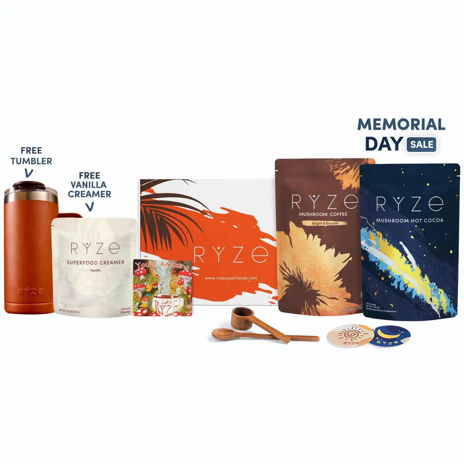 Day + Night Bundle (Coffee + Cocoa) - Mushroom Blend Coffee