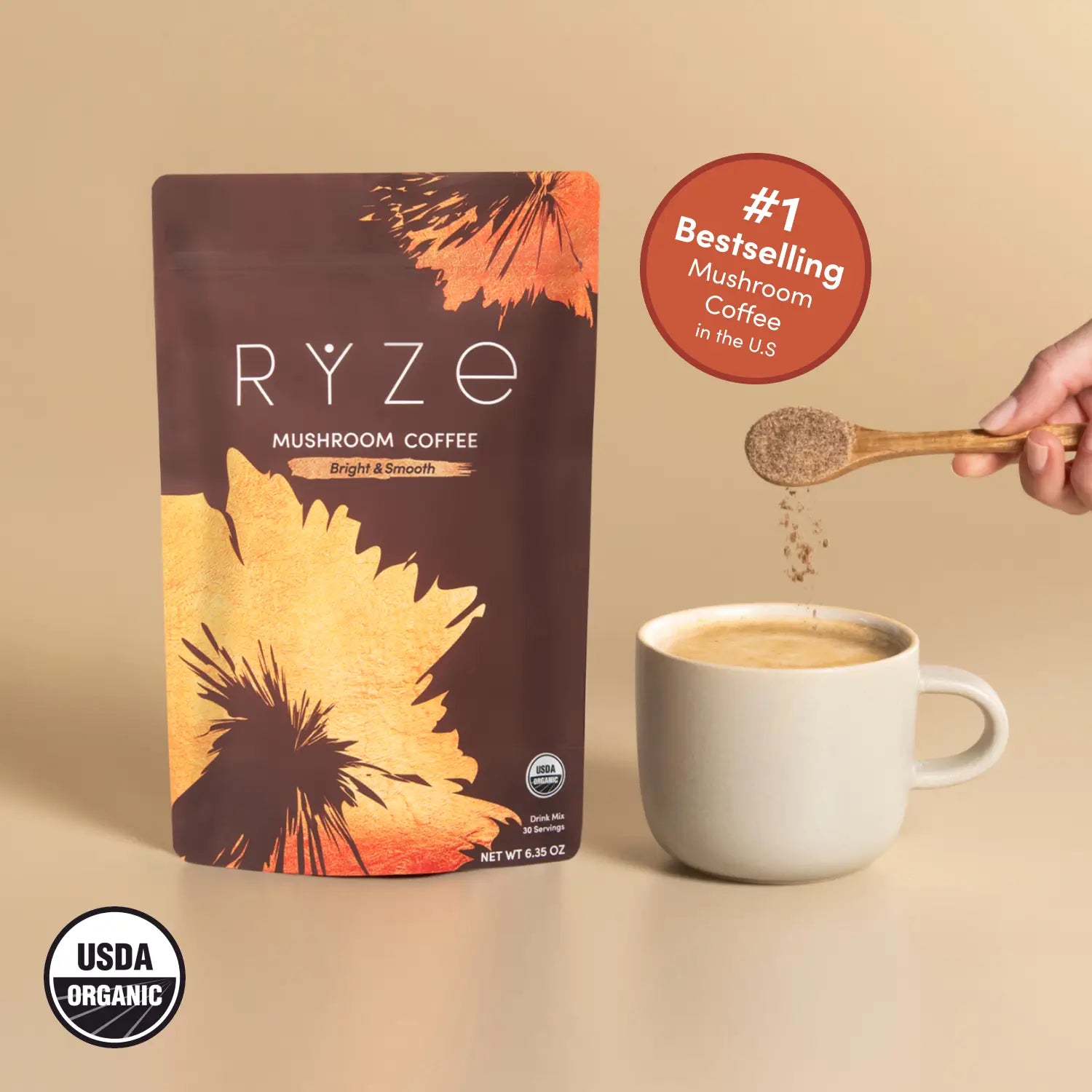 Mushroom Coffee (30 Servings) - Superfood Morning